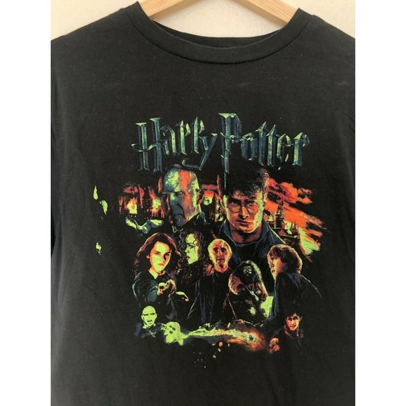 HARRY POTTER Cast Black Short Sleeve Tee Shirt Men's Size Medium - Picture 2 of 4